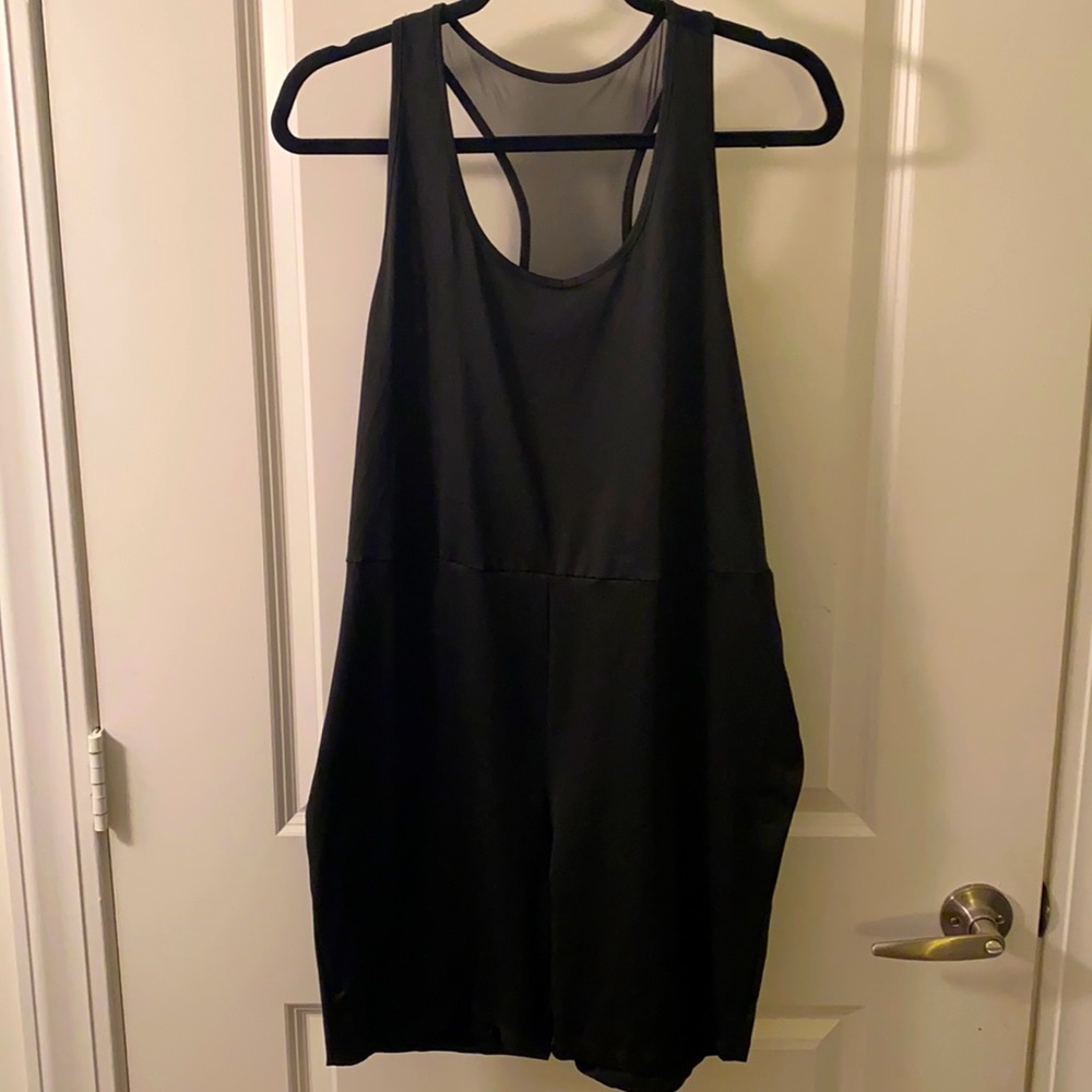 SHEIN Plus Solid Romper-Shorts